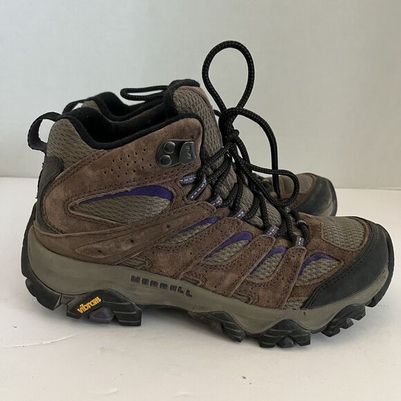 Merrell Moab 3 J035870 Womens Purple Mid Hiking Vibram  Boots Shoes SZ 7 - Picture 1 of 9